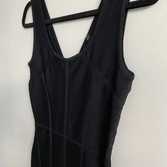 BLACK BODYCON DRESS - Picture 4 of 5